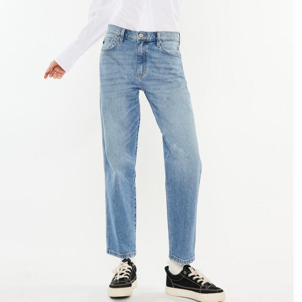 KanCan Gabby High Rise Slouch Fit Jeans Light Wash